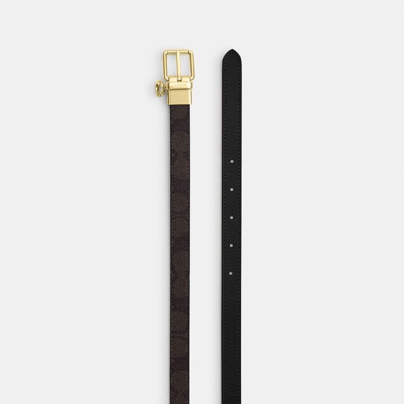 COACH |  Roller Buckle Reversible Belt In Signature Canvas With Charm, 18 Mm - Picture 2 of 2